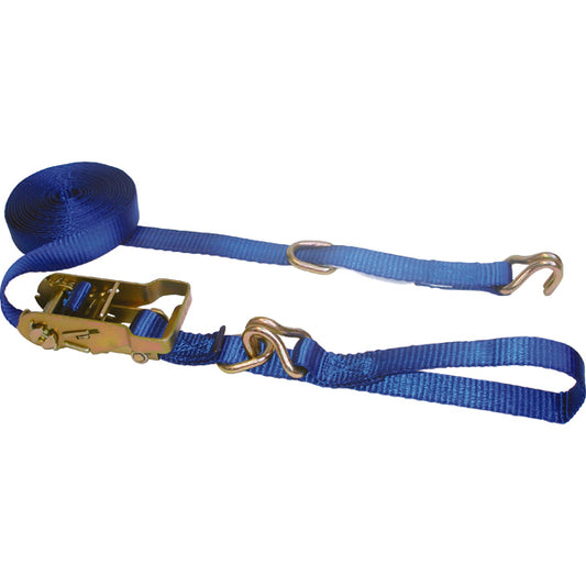 Ancra Cargo® Mini Ratchet Strap Assembly with Wire Hooks & Sliding D-Rings