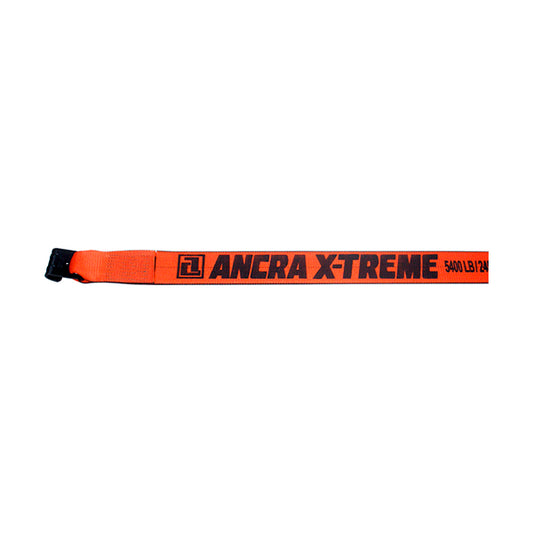 Ancra Cargo® 2" x 30' X-treme Orange Web Strap with Flat Hooks - 3,333lbs WLL