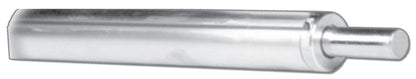 Close‑up of an aluminum adjustable tarp winder bar with a stepped shaft design, shown horizontally on a white background.