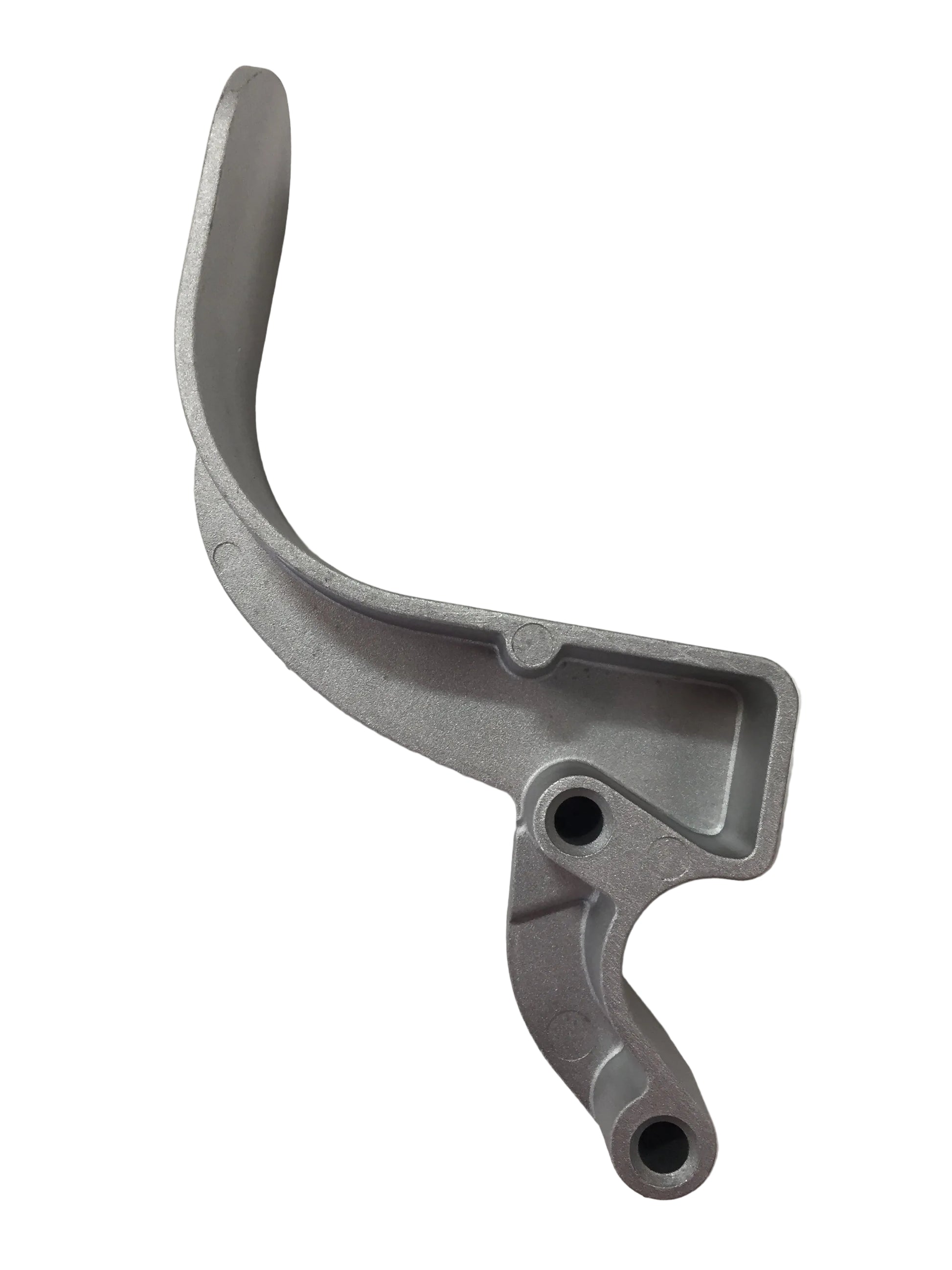 6-inch offset aluminum upright with Kwik-Lock mounting connection, cast aluminum construction, shown on a white background.