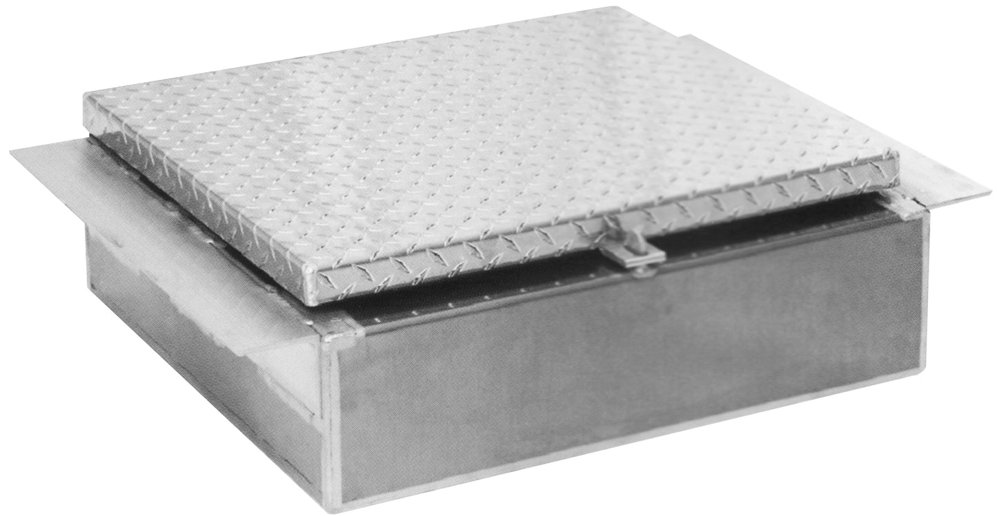 Metallic rectangular duct with a textured cover on a white background