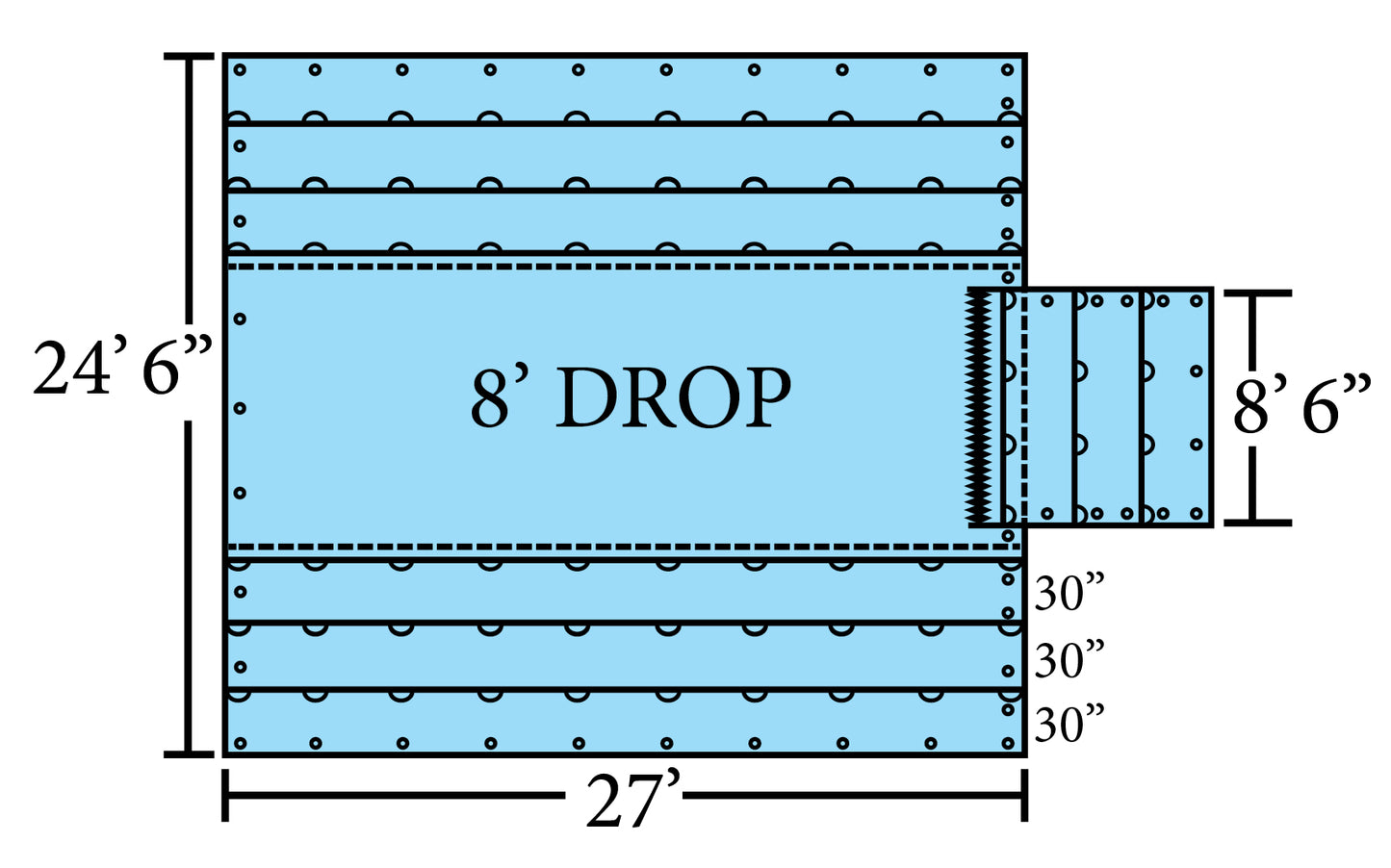 Lumber Tarp with Flap