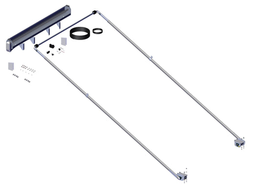 Superduty 8000 Electric Front-To-Back Tarp Kit - Fits 32' - 46' Bed